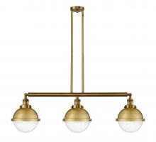 Innovations Lighting 213-BB-HFS-84-BB - Hampden - 3 Light - 42 inch - Brushed Brass - Stem Hung - Island Light