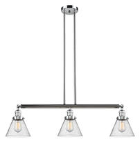 Innovations Lighting 213-PC-G44-LED - Cone - 3 Light - 40 inch - Polished Chrome - Stem Hung - Adjustable Island Light
