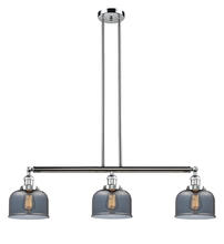 Innovations Lighting 213-PC-G73 - Bell - 3 Light - 41 inch - Polished Chrome - Stem Hung - Island Light