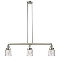Innovations Lighting 213-SN-G54-LED - Bell - 3 Light - 38 inch - Brushed Satin Nickel - Stem Hung - Island Light