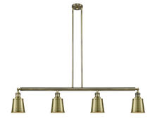 Innovations Lighting 214-AB-M9-AB - Addison - 4 Light - 50 inch - Antique Brass - Stem Hung - Island Light