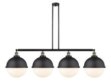 Innovations Lighting 214-BAB-HFS-121-BK - Hampden - 4 Light - 58 inch - Black Antique Brass - Stem Hung - Island Light