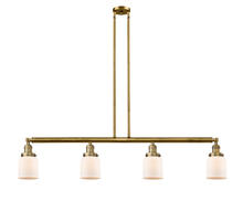 Innovations Lighting 214-BB-G51 - Bell - 4 Light - 50 inch - Brushed Brass - Stem Hung - Island Light