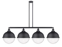 Innovations Lighting 214-BK-HFS-124-BK-LED - Hampden - 4 Light - 58 inch - Matte Black - Stem Hung - Island Light