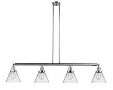 Innovations Lighting 214-PC-G42-LED - Cone - 4 Light - 52 inch - Polished Chrome - Stem Hung - Island Light