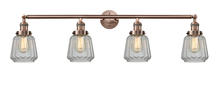 Innovations Lighting 215-AC-G142 - Chatham - 4 Light - 42 inch - Antique Copper - Bath Vanity Light