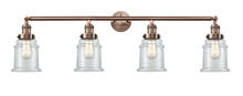 Innovations Lighting 215-AC-G182 - Canton - 4 Light - 42 inch - Antique Copper - Bath Vanity Light