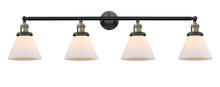 Innovations Lighting 215-BAB-G41 - Cone - 4 Light - 44 inch - Black Antique Brass - Bath Vanity Light