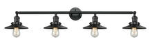 Innovations Lighting 215-BK-M6 - Railroad - 4 Light - 44 inch - Matte Black - Bath Vanity Light