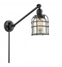 Innovations Lighting 237-BK-G58-CE-LED - Bell Cage - 1 Light - 8 inch - Matte Black - Swing Arm