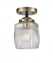 Innovations Lighting 284-1C-BAB-G302 - Colton - 1 Light - 6 inch - Black Antique Brass - Semi-Flush Mount