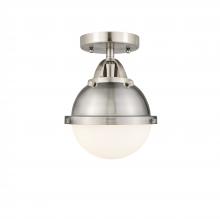 Innovations Lighting 288-1C-SN-HFS-61-SN - Hampden - 1 Light - 7 inch - Brushed Satin Nickel - Semi-Flush Mount