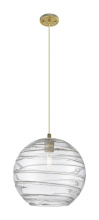Innovations Lighting 434-1P-BB-G1213-12CL - Crown Point - 1 Light - 12 inch - Brushed Brass - Pendant