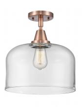 Innovations Lighting 447-1C-AC-G72-L - Bell - 1 Light - 12 inch - Antique Copper - Semi-Flush Mount
