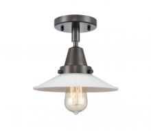 Innovations Lighting 447-1C-OB-G1-LED - Halophane - 1 Light - 9 inch - Oil Rubbed Bronze - Semi-Flush Mount
