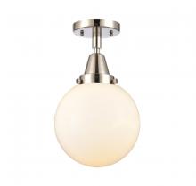 Innovations Lighting 447-1C-PN-G201-8 - Beacon - 1 Light - 8 inch - Polished Nickel - Semi-Flush Mount
