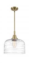 Innovations Lighting 447-1S-AB-G713-L - Bell - 1 Light - 12 inch - Antique Brass - Mini Pendant