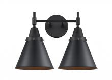 Innovations Lighting 447-2W-BK-M13-BK - Appalachian - 2 Light - 17 inch - Matte Black - Bath Vanity Light