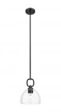 Innovations Lighting 485-1S-BK-G486-8CL - Hudson - 1 Light - 8 inch - Matte Black - Mini Pendant