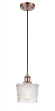 Innovations Lighting 516-1P-AC-G402 - Niagara - 1 Light - 7 inch - Antique Copper - Cord hung - Mini Pendant