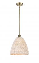 Innovations Lighting 516-1S-AB-NBD-12-NAT - Bristol Natural - 1 Light - 6 inch - Antique Brass - Mini Pendant