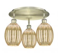 Innovations Lighting 516-3C-AB-G459-6ME - Preston Bulb - 3 Light - 18 inch - Antique Brass - Semi-Flush Mount