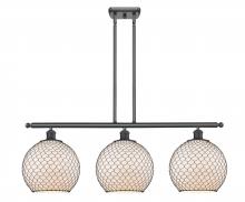 Innovations Lighting 516-3I-BK-G121-10CBK - Large Farmhouse Chicken Wire 3 Light Island Light