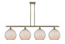 Innovations Lighting 516-4I-AB-G121-10CBK - Large Farmhouse Chicken Wire 4 Light Island Light