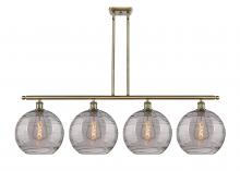Innovations Lighting 516-4I-AB-G1213-12SM - Athens Deco Swirl - 4 Light - 50 inch - Antique Brass - Stem hung - Island Light