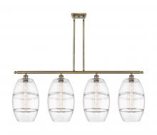 Innovations Lighting 516-4I-AB-G557-10CL - Vaz - 4 Light - 48 inch - Antique Brass - Stem hung - Island Light