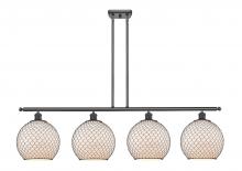 Innovations Lighting 516-4I-BK-G121-10CBK - Large Farmhouse Chicken Wire 4 Light Island Light