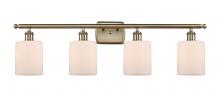 Innovations Lighting 516-4W-AB-G111 - Cobbleskill - 4 Light - 35 inch - Antique Brass - Bath Vanity Light