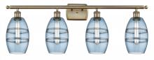 Innovations Lighting 516-4W-AB-G557-6BL - Vaz - 4 Light - 36 inch - Antique Brass - Bath Vanity Light