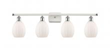 Innovations Lighting 516-4W-WPC-G81 - Eaton - 4 Light - 36 inch - White Polished Chrome - Bath Vanity Light