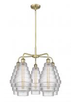 Innovations Lighting 516-5CR-AB-G672-8 - Cascade - 5 Light - 26 inch - Antique Brass - Chandelier