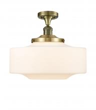 Innovations Lighting 517-1CH-AB-G691-16 - Bridgeton - 1 Light - 16 inch - Antique Brass - Semi-Flush Mount