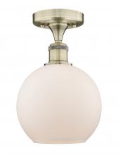 Innovations Lighting 616-1F-AB-G121-8 - Athens - 1 Light - 8 inch - Antique Brass - Semi-Flush Mount