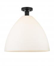 Innovations Lighting 616-1F-BK-GBD-161 - Bristol - 1 Light - 16 inch - Matte Black - Semi-Flush Mount