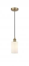 Innovations Lighting 616-1P-AB-G801 - Clymer - 1 Light - 4 inch - Antique Brass - Cord hung - Mini Pendant
