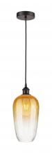 Innovations Lighting 616-1P-OB-G484-7AM - Brookhaven Flute - 1 Light - 7 inch - Oil Rubbed Bronze - Cord hung - Mini Pendant