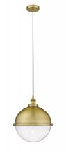 Innovations Lighting 616-1PH-BB-HFS-124-BB - Hampden - 1 Light - 13 inch - Brushed Brass - Cord hung - Pendant