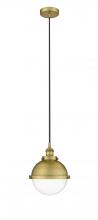 Innovations Lighting 616-1PH-BB-HFS-82-BB - Hampden - 1 Light - 9 inch - Brushed Brass - Cord hung - Mini Pendant