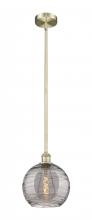 Innovations Lighting 616-1S-AB-G1213-10SM - Athens Deco Swirl - 1 Light - 10 inch - Antique Brass - Stem hung - Mini Pendant