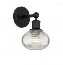 Innovations Lighting 616-1W-BK-G555-6CL - Ithaca - 1 Light - 6 inch - Matte Black - Sconce