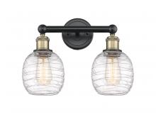 Innovations Lighting 616-2W-BAB-G1013 - Belfast - 2 Light - 15 inch - Black Antique Brass - Bath Vanity Light