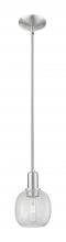 Innovations Lighting 716-1S-SN-G105 - Belfast - 1 Light - 6 inch - Brushed Satin Nickel - Stem hung - Mini Pendant