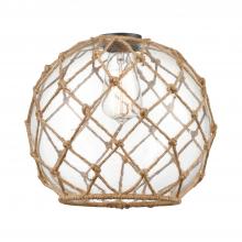 Innovations Lighting G122-10RB - Large Farmhouse Rope Clear Glass with Brown Rope Glass