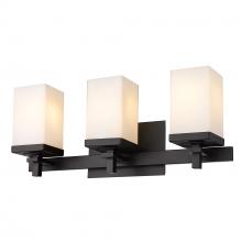 Golden DDDD-BA3 BLK-OP - Maddox 3 Light Bath Vanity in Matte Black