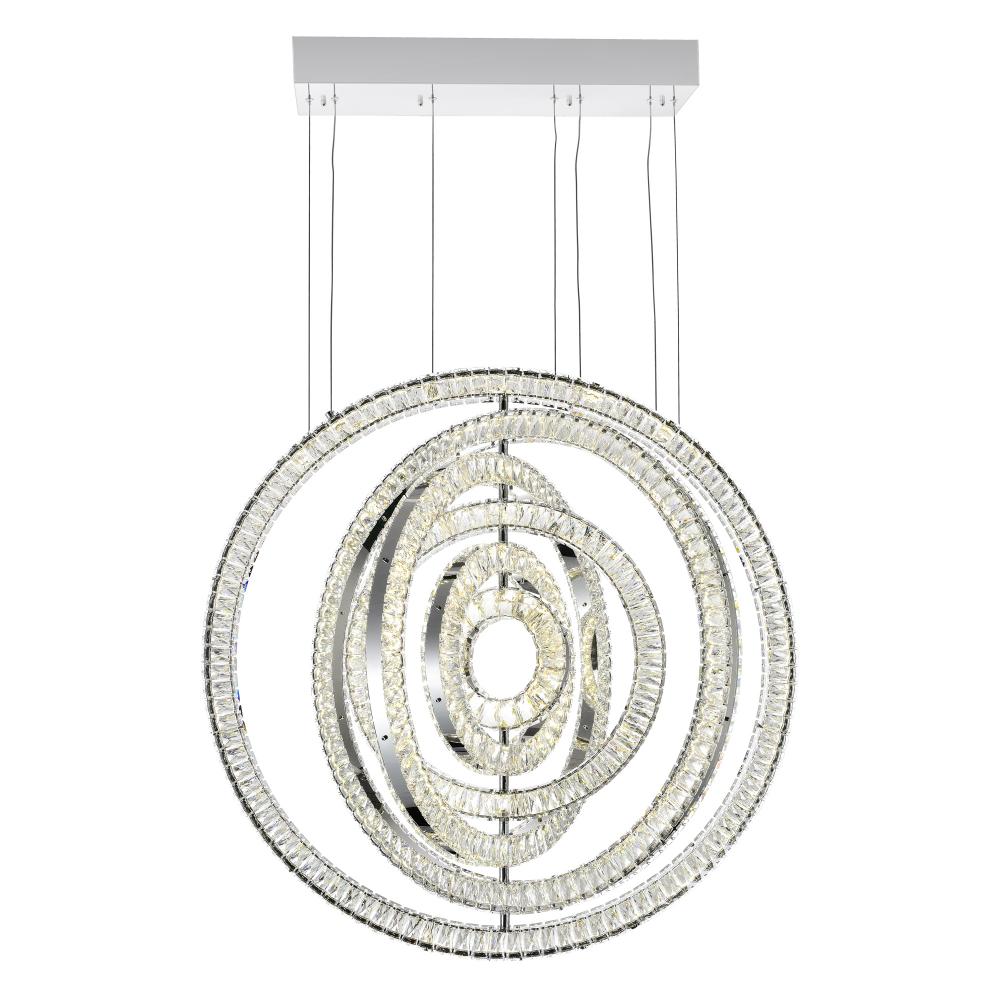 Celina LED Chandelier With Chrome Finish