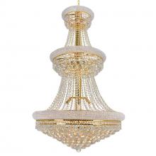 CWI Lighting 8001P30G - Empire 32 Light Down Chandelier With Gold Finish